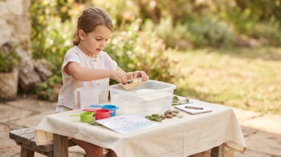 Water Exploration Activity Cards for 5 Years printable learning activity for a 5-year-old
