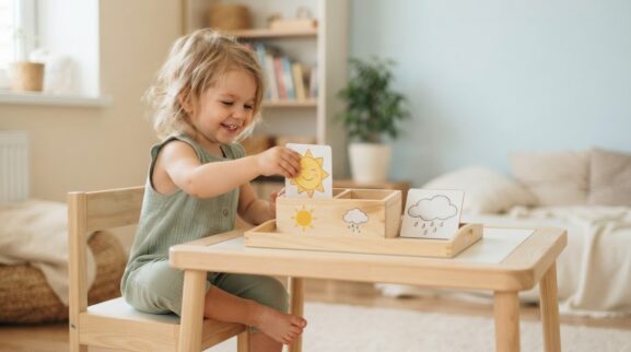 Weather learning activities for a 2-year-old