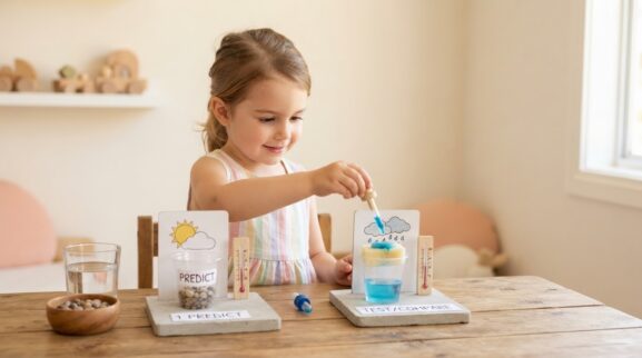 Weather Activity Cards for 4 Years printable learning activity for a 4-year-old