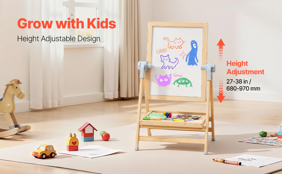SucceBuy Standing Magnetic Drawing Board WordPad Art Easel with Painting Accessories Children Educational Toys for Kids Boy Girl - Image 11