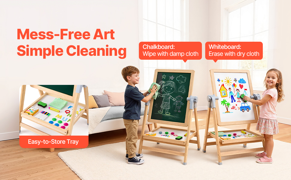 SucceBuy Standing Magnetic Drawing Board WordPad Art Easel with Painting Accessories Children Educational Toys for Kids Boy Girl - Image 12