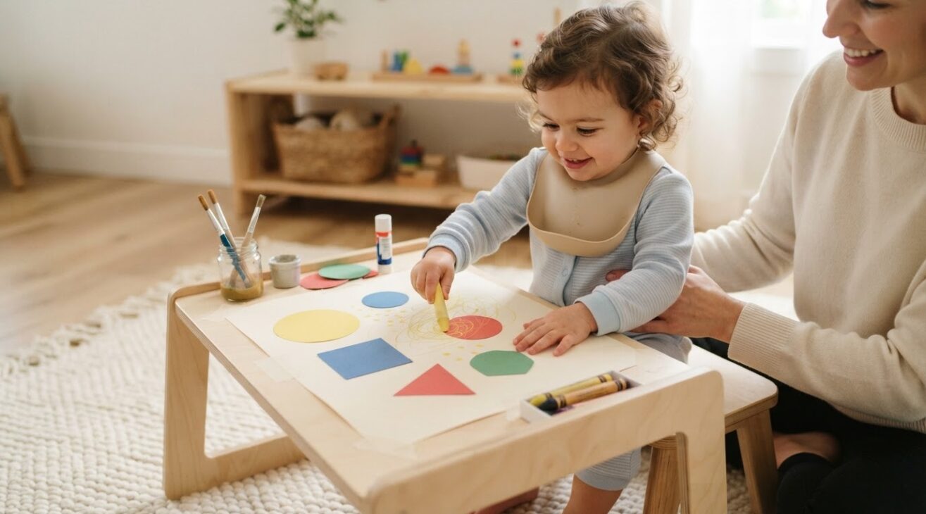 Scribble & Free Drawing for 1-Year-Old Toddlers: Art From Shapes