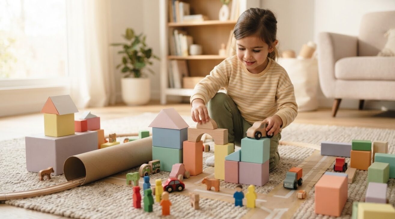 Creative Problem Solving for 5-Year-Old Children: Build a Tiny Town