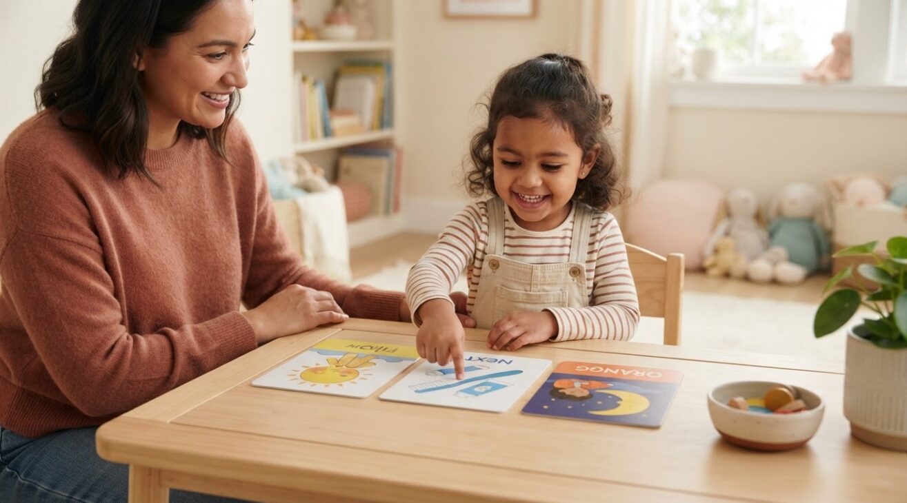 Color Recognition with a First-Next-Last Routine for 3-Year-Old Preschoolers