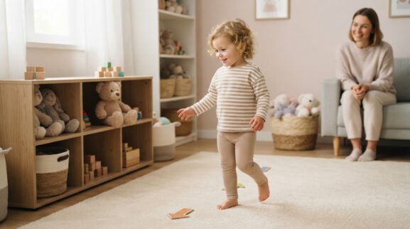 Follow-the-Clue Game attention & following directions activity with a 2-year-old toddler