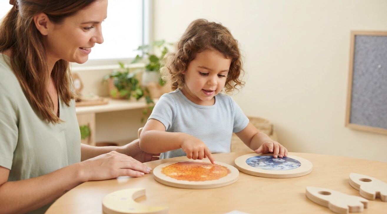Space Basics with a Match-and-Compare for 3-Year-Old Preschoolers