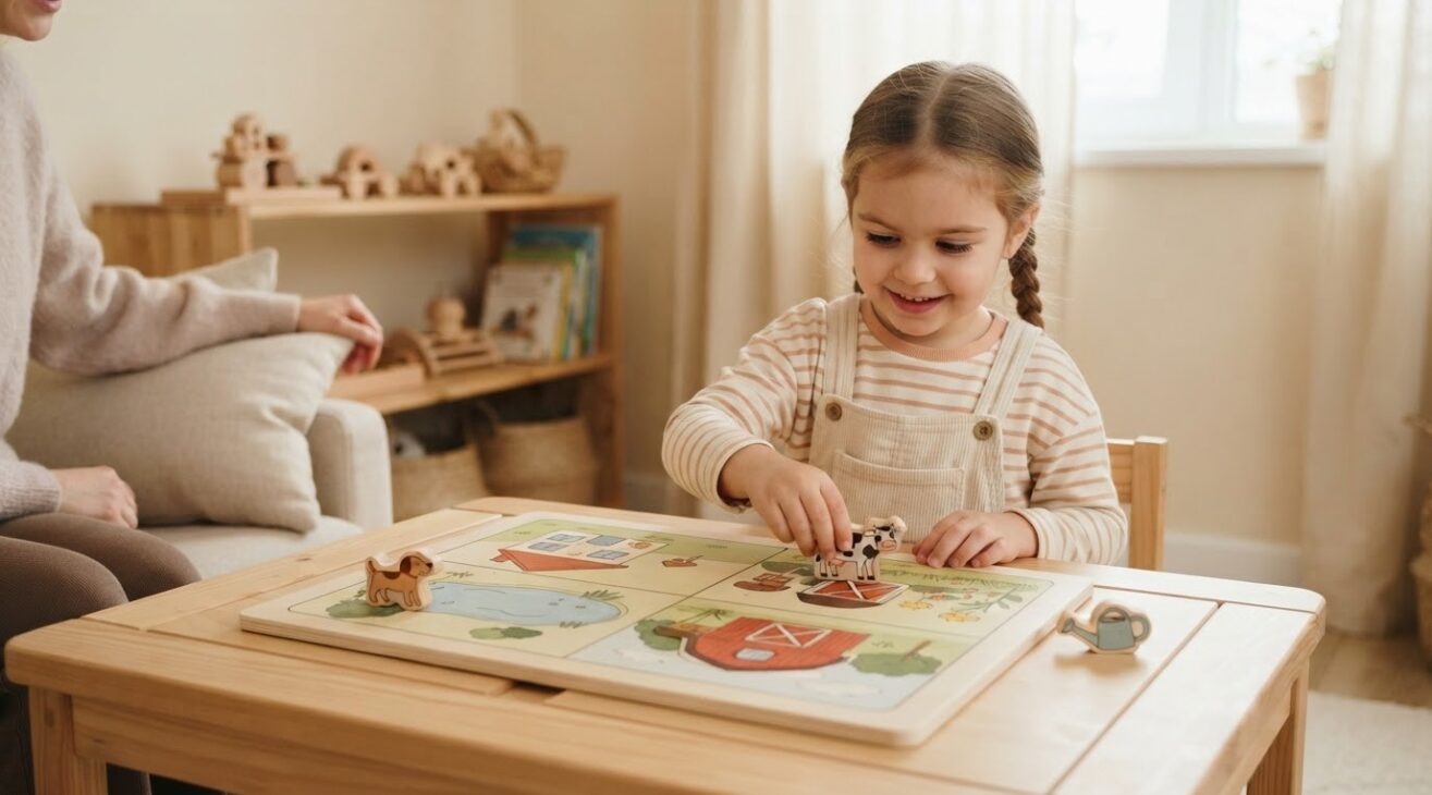 Flexible Problem Solving with a Match the Home for 4-Year-Old Preschoolers