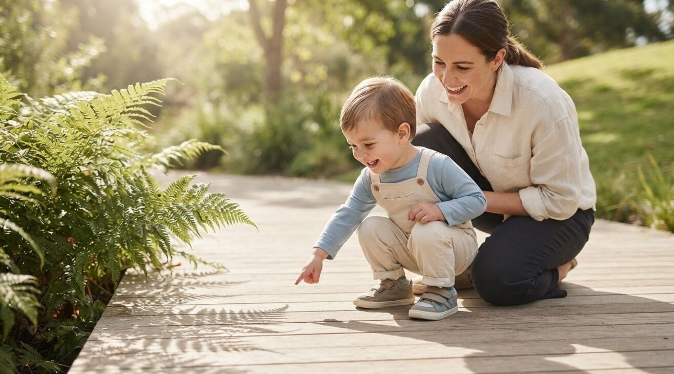 Light & Shadow with an Outdoor Discovery for 2-Year-Old Toddlers