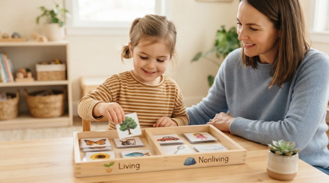 Living & Nonliving with a Picture Sort for 5-Year-Old Children