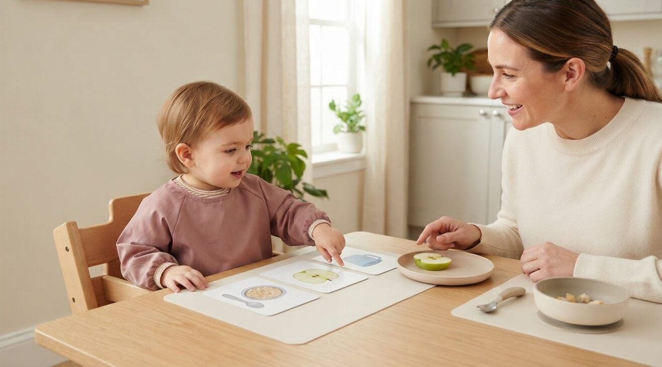 Mealtime Language & Participation for 1-Year-Old Toddlers: Picture-Step Routine