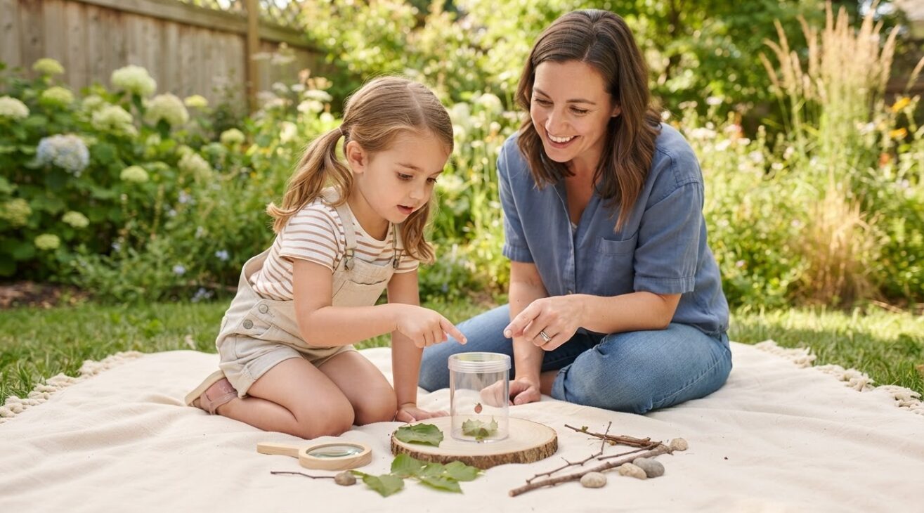 Bugs & Backyard Nature with a Simple Prediction for 5-Year-Old Children